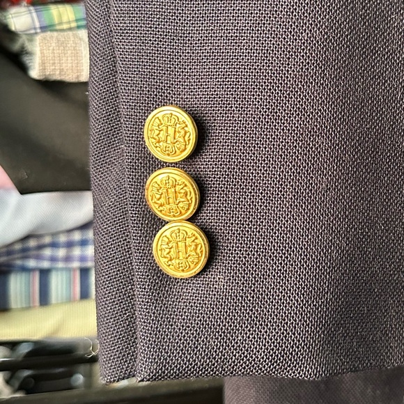 Navy Blue University Blazer - Picture 3 of 7